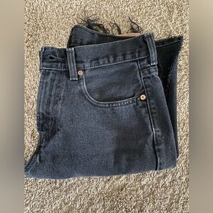 Levi 550 black denim jeans